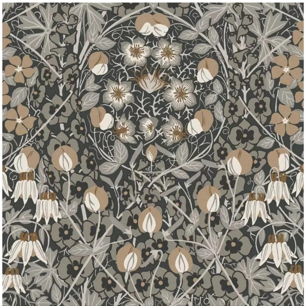 NextWall Tulip Garden Peel and Stick Wallpaper: Vintage Floral, Repositionable,